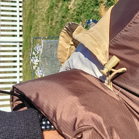 Double Down NWOT sz.XL inside zip pocket. two-tone brown - Picture 4 of 6